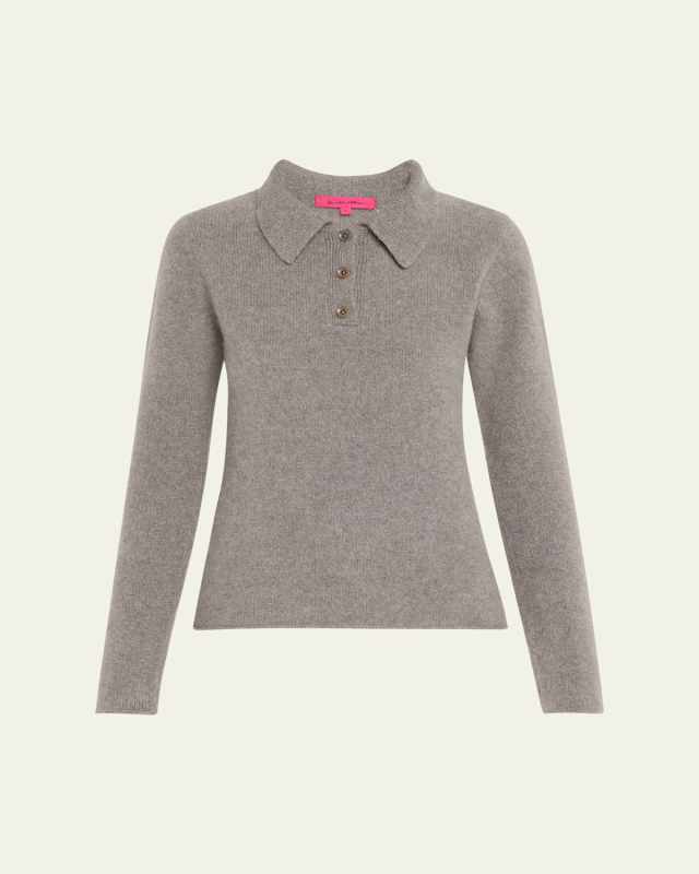 Fitted Polo Cashmere Sweater